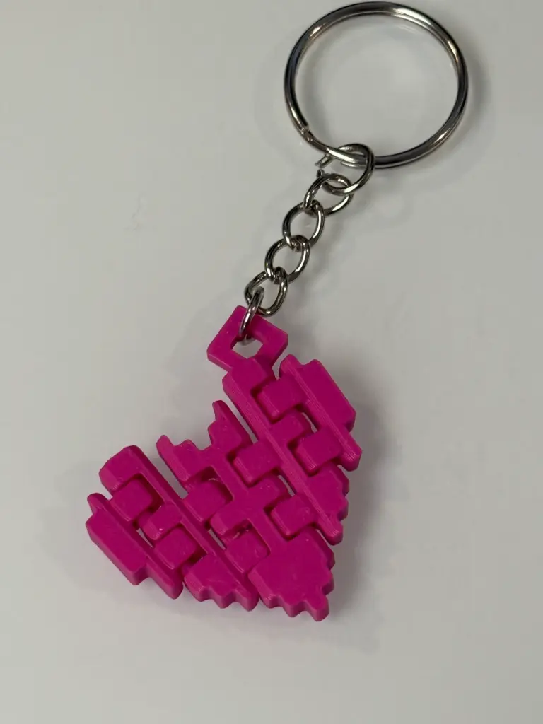 Flexy Heart Keychain