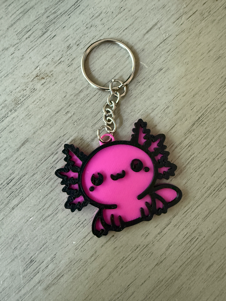 Axolotl Key chain  (Blue)
